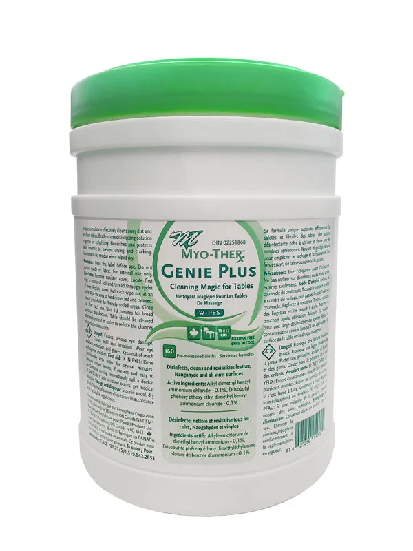 Myo-Ther Genie Plus Table Cleaner Wipes