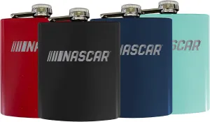Nascar Matte Finish Stainless Steel 7 oz Flask New for 2022 Navy