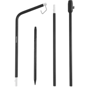 Naturehike Outdoor folding aluminum lamp pole - Black
