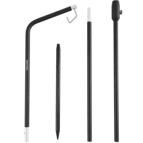 Naturehike Outdoor folding aluminum lamp pole - Black