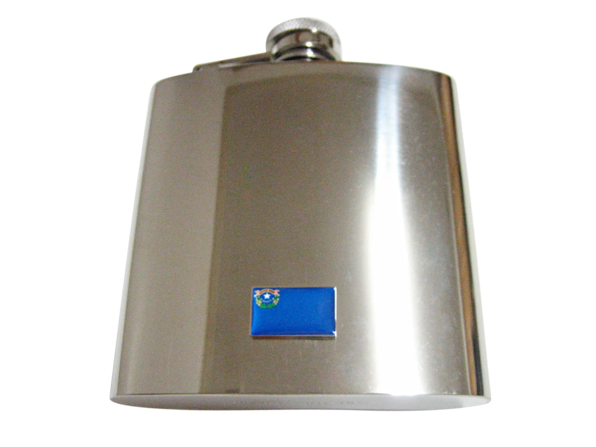 Nevada State Flag Pendant 6oz Flask