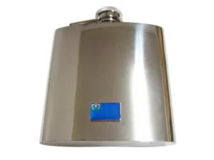 Nevada State Flag Pendant 6oz Flask