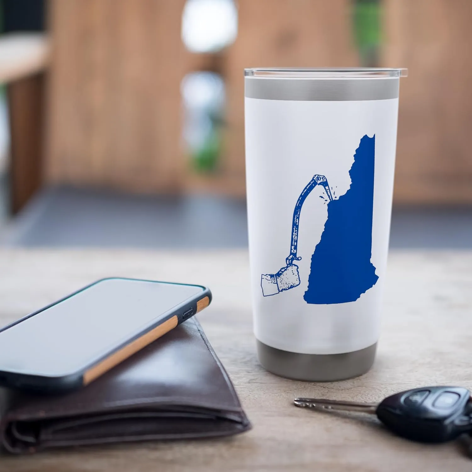 New Hampshire Ice Climbing Axe Stainless Steel Insulated Tumbler