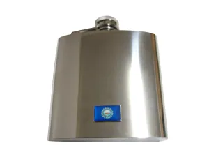 New Hampshire State Flag Pendant 6oz Flask