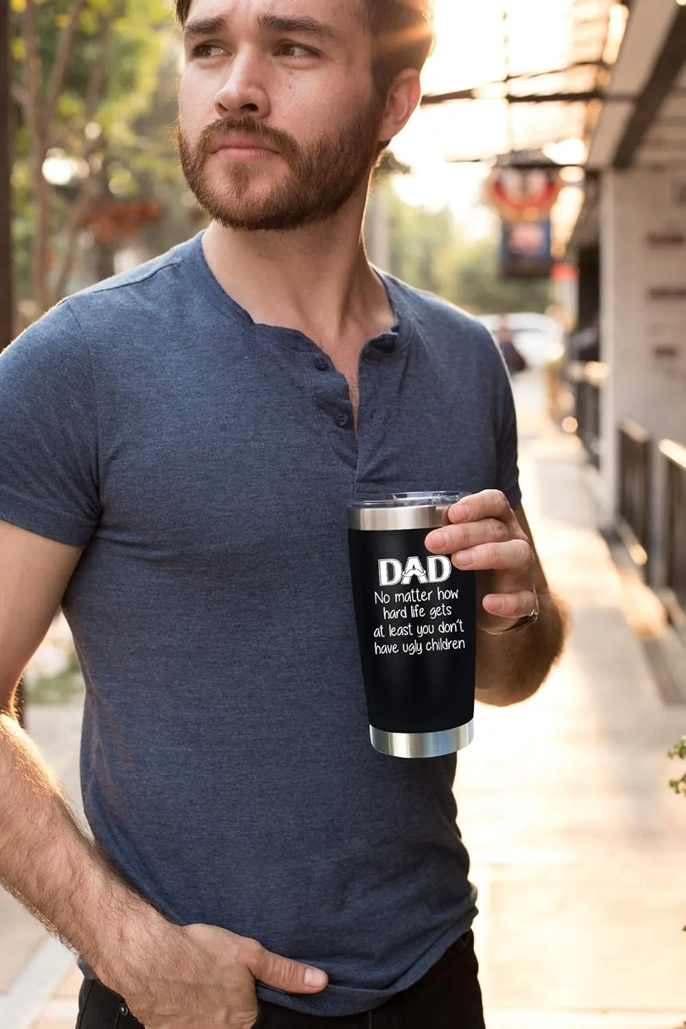 NewEleven 20 Oz Tumbler - Christmas Gifts for Dad from Kids