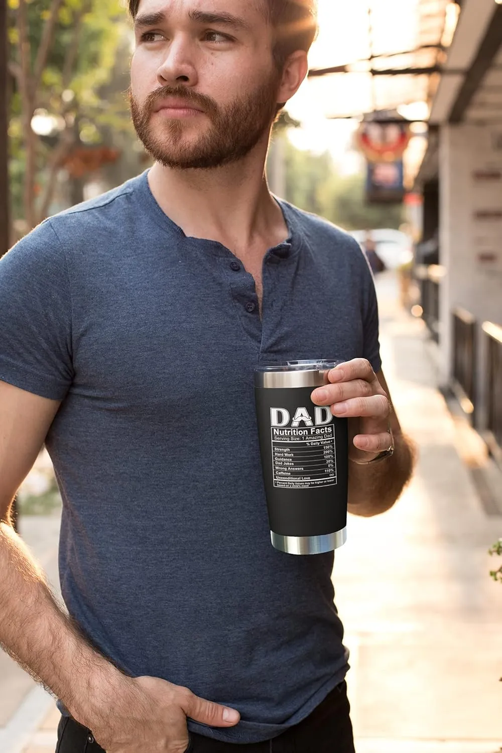 NewEleven Christmas Gift For Dad - Birthday Gifts For Dad From Daughter, Son, Kids - Husband Gifts - Birthday Present Ideas For Father, Husband, New Dad, Bonus Dad From Daughter, Son - 20 Oz Tumbler
