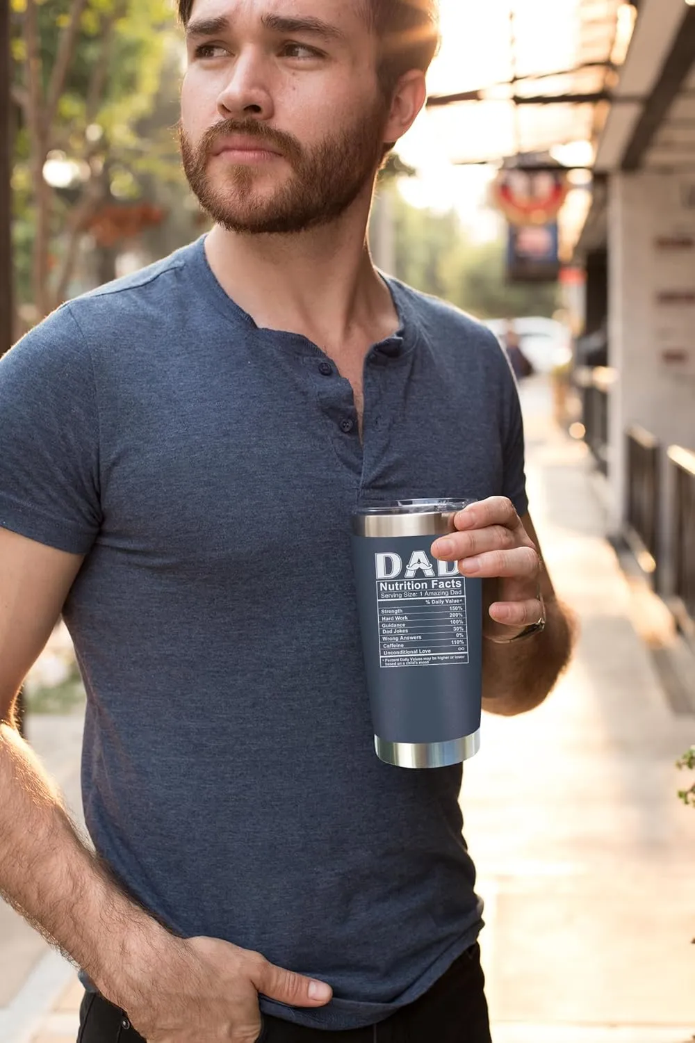 NewEleven Fathers Day Gift For Dad - Birthday Gifts For Dad From Daughter, Son, Kids - Husband Gift - Birthday Present Ideas For Father, New Papa, Bonus Father From Daughter, Son - 20 Oz Tumbler