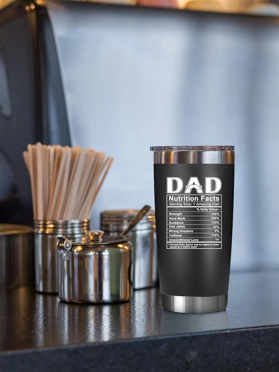 NewEleven Fathers Day Gift For Dad - Birthday Gifts For Dad From Kids - Husband Gift - Birthday Present Ideas For Father, Husband, New Papa, Bonus Father From Daughter, Son - 20 Oz Tumbler