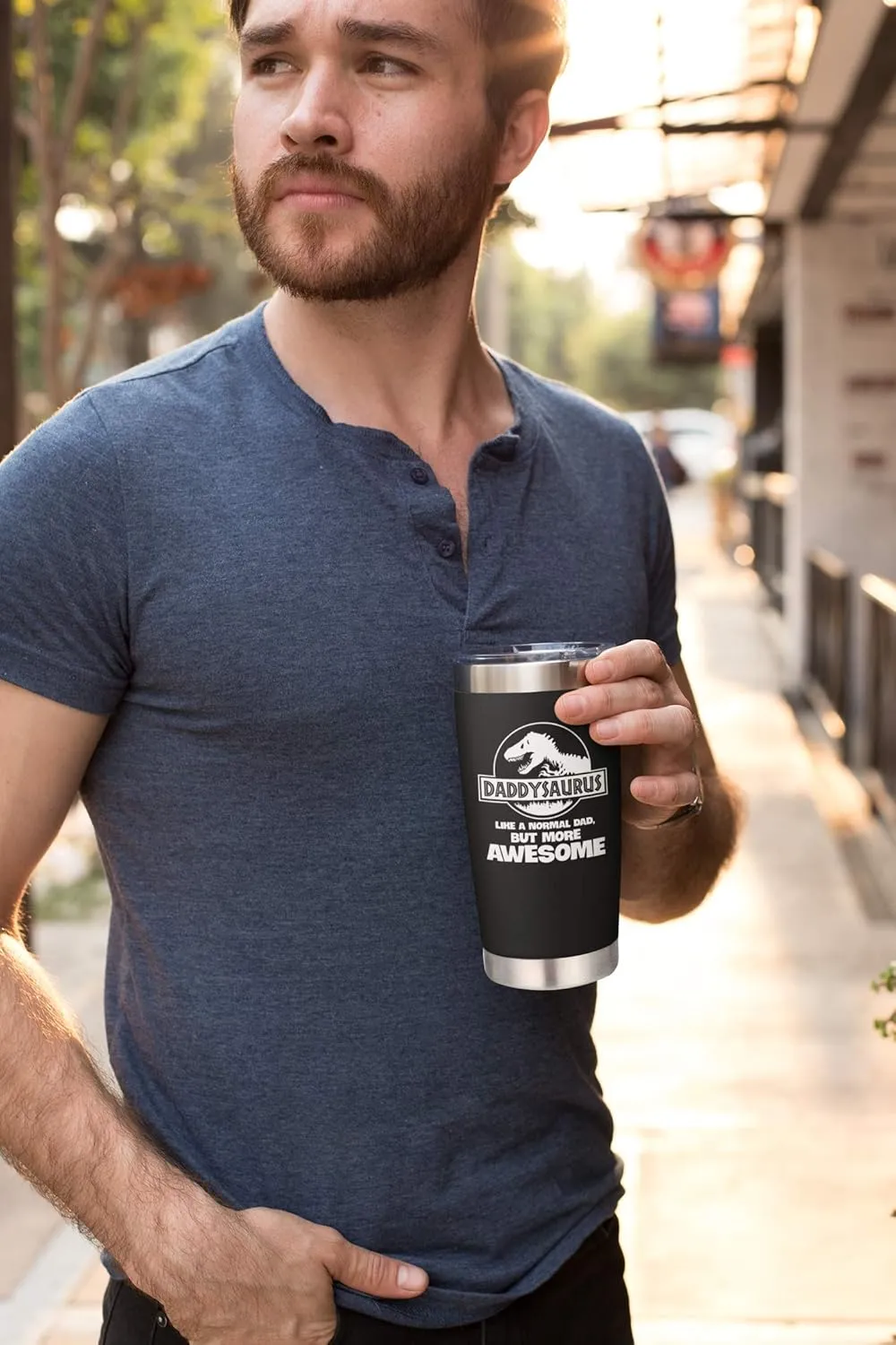 NewEleven Fathers Day Gift For Dad From Daughter, Son, Kids - Birthday Gift For Dad, Husband, Men - Best Present Idea For Father, Husband, Bonus Father From Daughter, Son, Wife - 20 Oz Tumbler