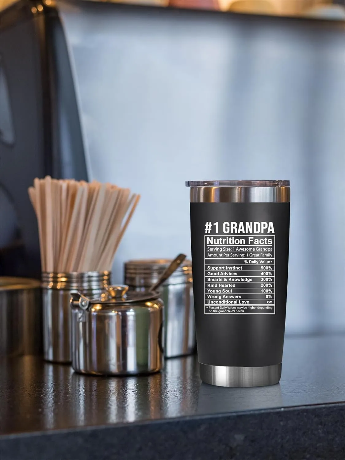 NewEleven Fathers Day Gift For Grandpa - Grandpa Gifts From Granddaughter, Grandson - Unique Birthday Present Ideas For Grandfather, New Granddad, Promoted To Granddad, Grandchildren - 20 Oz Tumbler