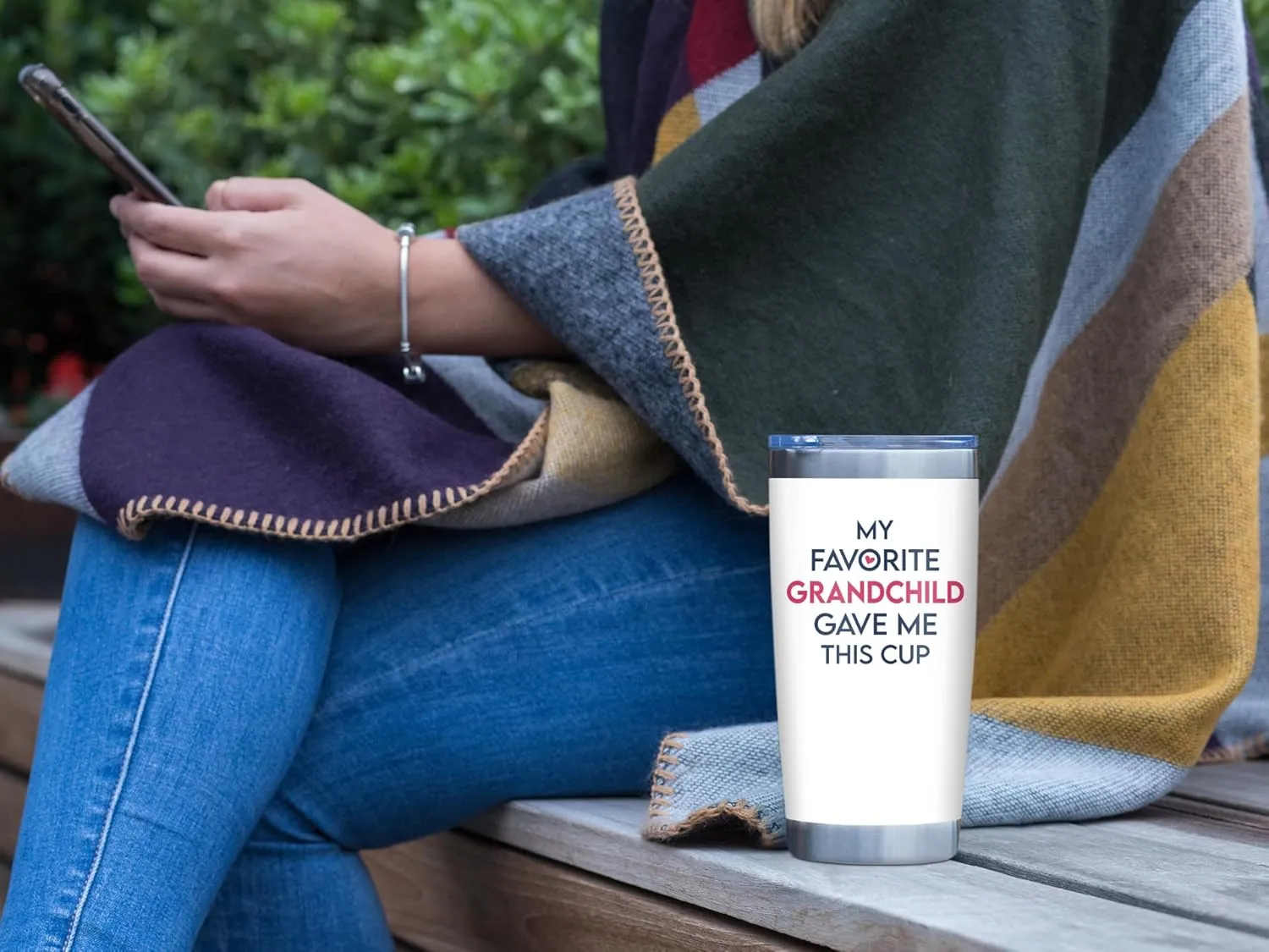 NewEleven Mothers Day Gifts For Grandma - Grandma Gifts From Granddaughter, Grandson - Birthday Gift For Grandmother, Nana, Gigi, Mimi, Grammy From Grandchildren, Grandchild - 20 Oz Tumbler