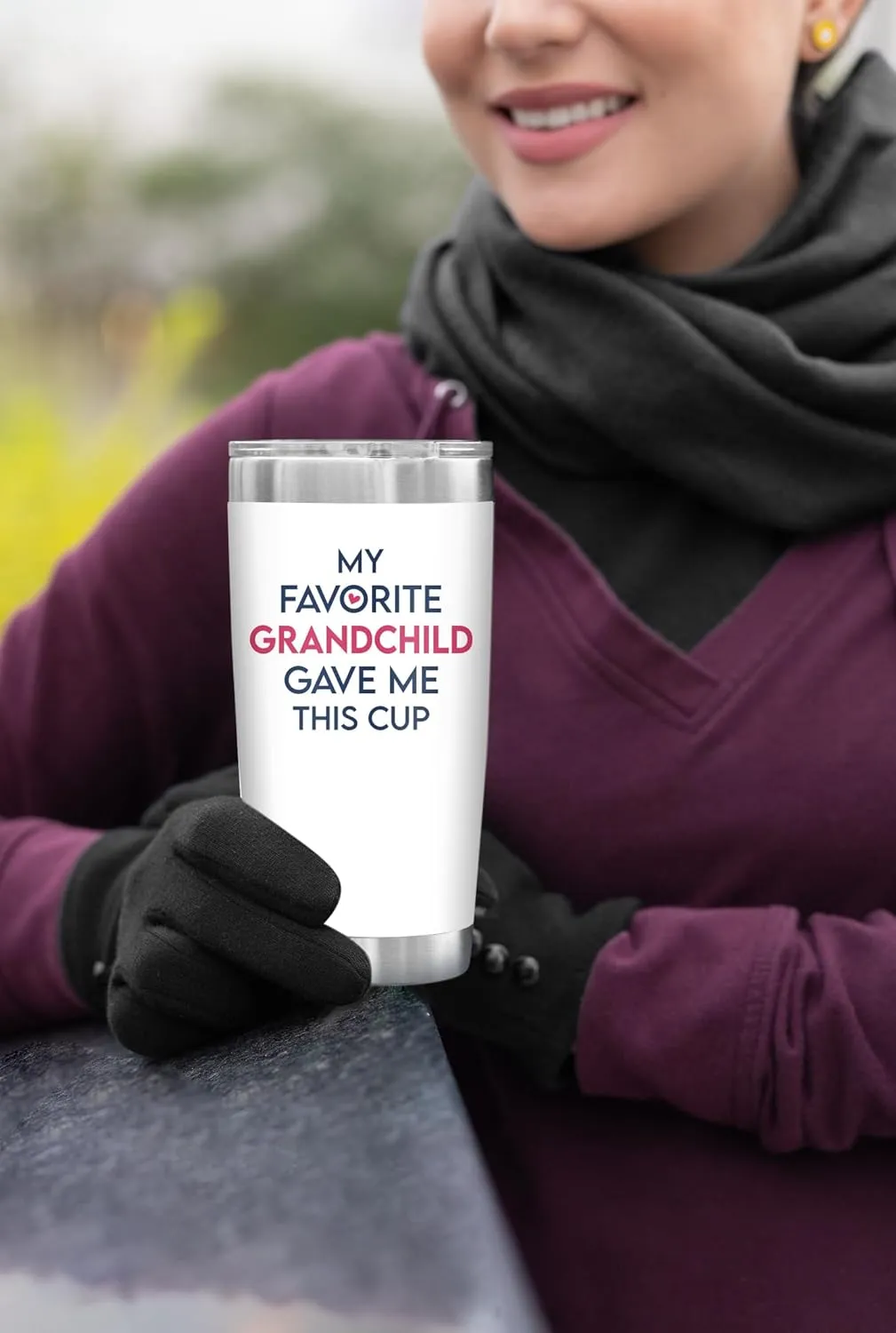 NewEleven Mothers Day Gifts For Grandma - Grandma Gifts From Granddaughter, Grandson - Birthday Gift For Grandmother, Nana, Gigi, Mimi, Grammy From Grandchildren, Grandchild - 20 Oz Tumbler