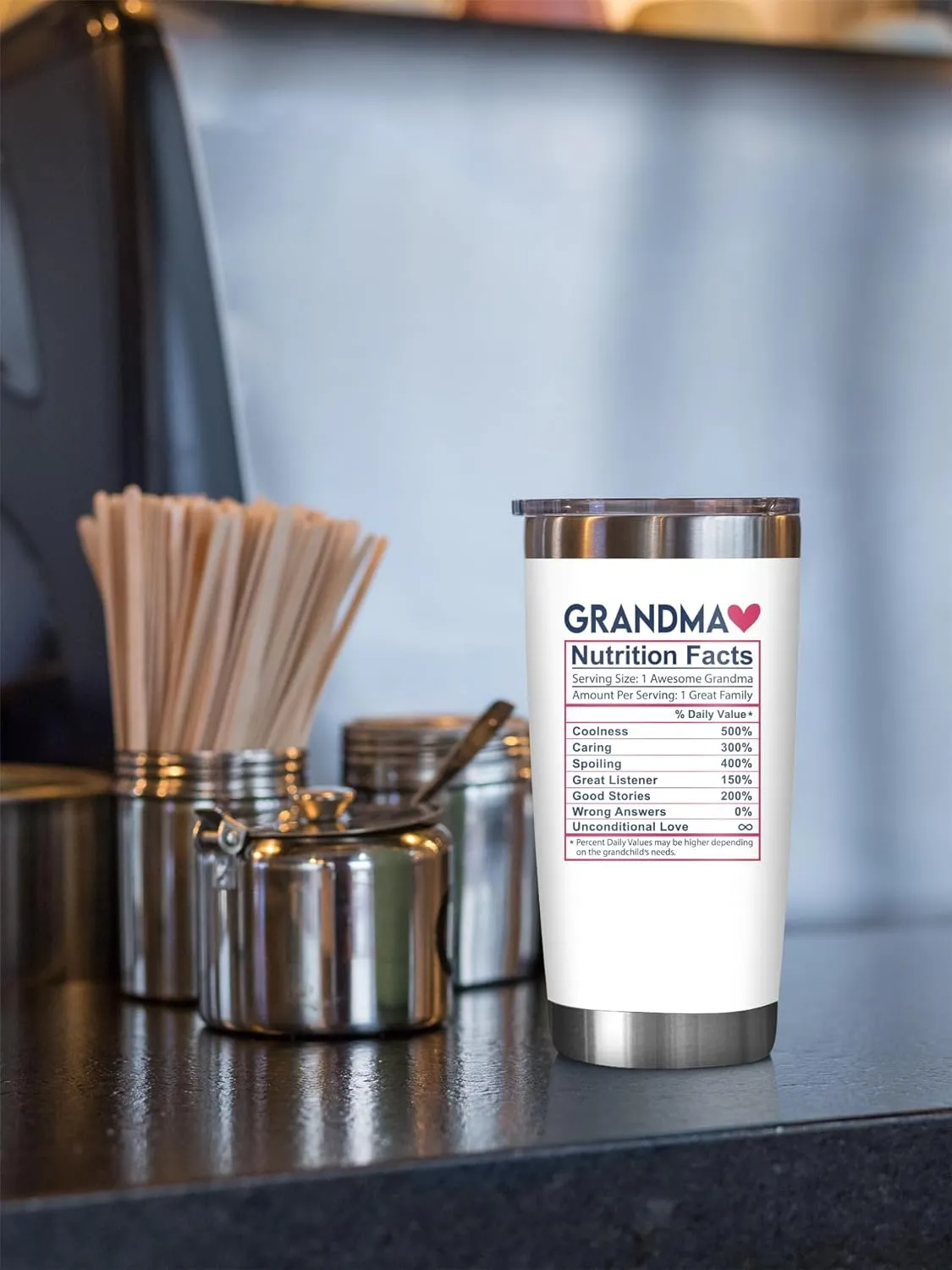 NewEleven Mothers Day Gifts For Grandma - Grandma Gifts From Granddaughter, Grandson - Birthday Gift For Grandmother, Nana, Gigi, Mimi, Grammy From Grandchildren, Grandchild - 20 Oz Tumbler