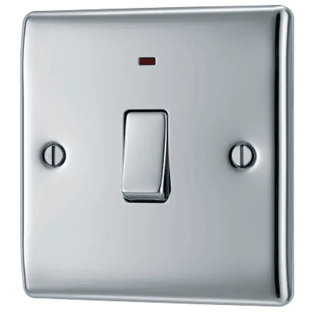 Nexus Metal Single Switch, 20A with Power Indicator