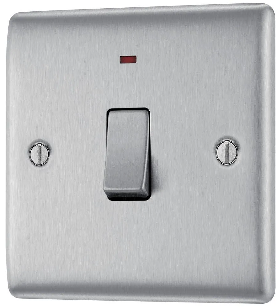 Nexus Metal Single Switch, 20A with Power Indicator