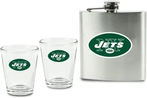 NFL New York Jets Unisex Flask, black, one size