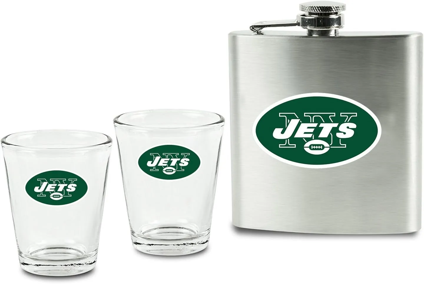 NFL New York Jets Unisex Flask, black, one size