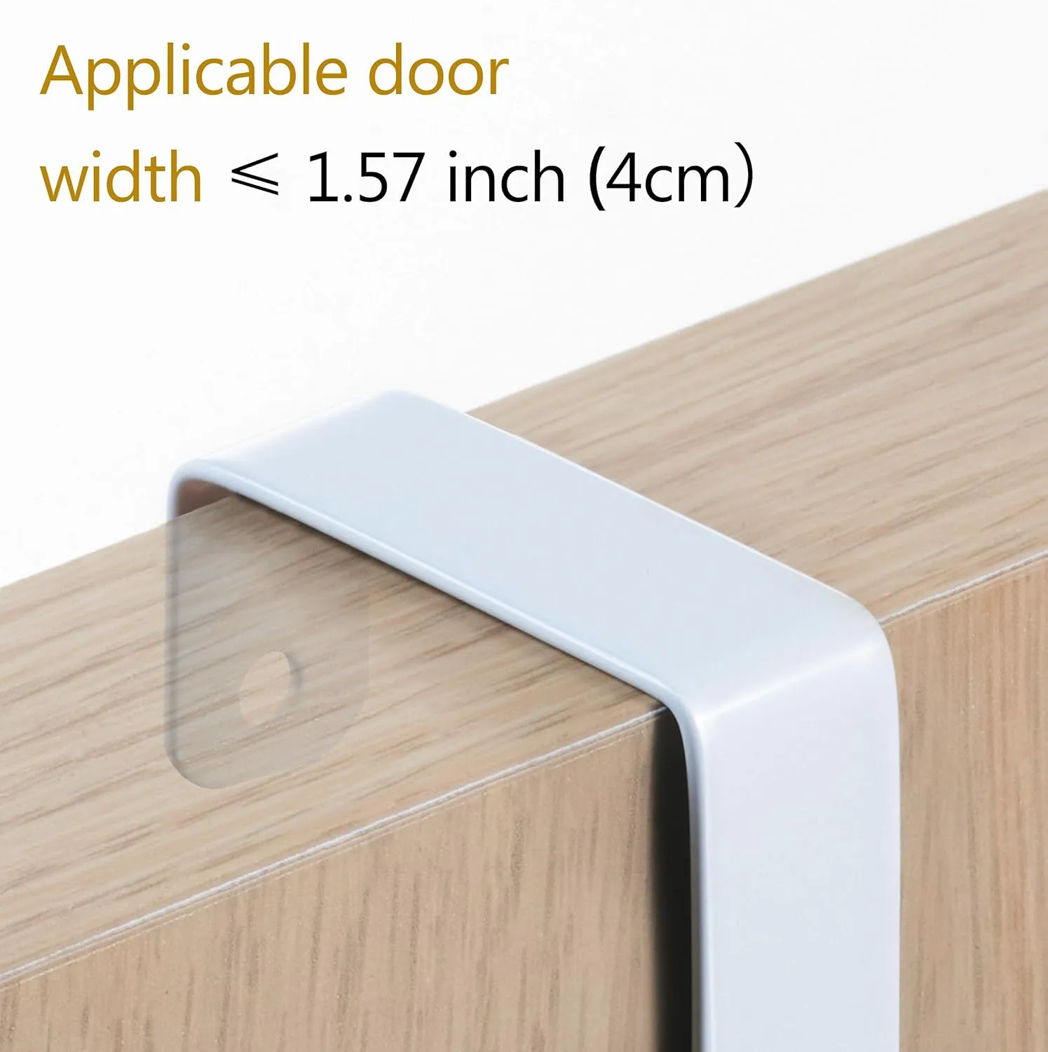 niffgaff Over Door Towel Hooks: Space-Saving Overdoor Hanger Hook for Towels, Clothes, Coats – Vertical Storage Door Hook Organizer, Heavy-Duty Towel Hanger for Bathroom & Closet, White, 4pcs