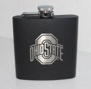 Ohio State Buckeyes NCAA Logo Flask (Black)