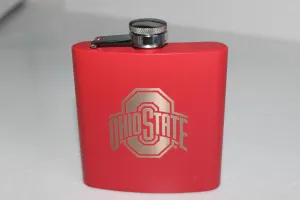 Ohio State Buckeyes NCAA Logo Flask (Red)