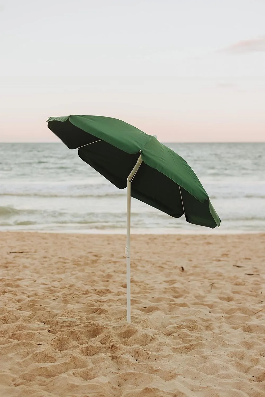ONIVA - a Picnic Time Brand Outdoor Canopy Sunshade Beach Umbrella 5.5' - Small Patio Umbrella - Beach Chair Umbrella, (Hunter Green)