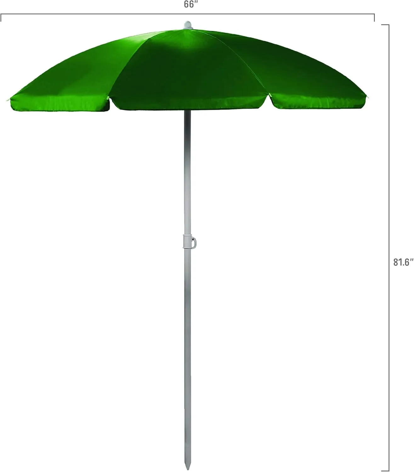 ONIVA - a Picnic Time Brand Outdoor Canopy Sunshade Beach Umbrella 5.5' - Small Patio Umbrella - Beach Chair Umbrella, (Hunter Green)