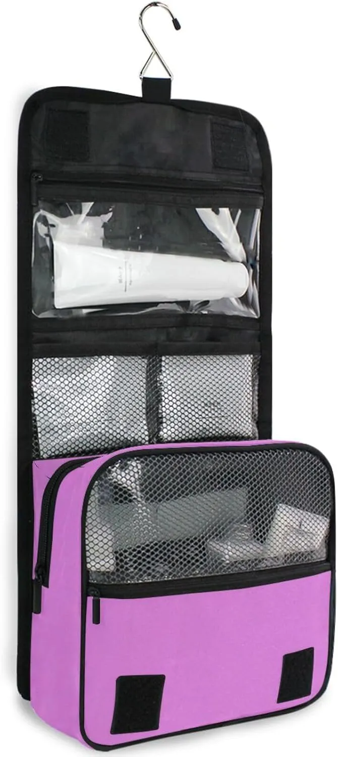 Orchid Toiletry Bags Makeup Organizer with Hook Portable Travel Toiletry Organizer Bag