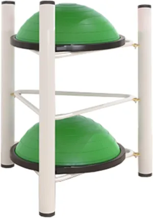 Organizer Rack Home Gym Exercise Ball Storage Rack - Stability Yoga Half Balance Balls Organizer for Bosu Slam Bowling Medicine Balls, 0.7m 1.3m 1.6m 1.9m Tall Home Gym Equipment Floor Stand Holder