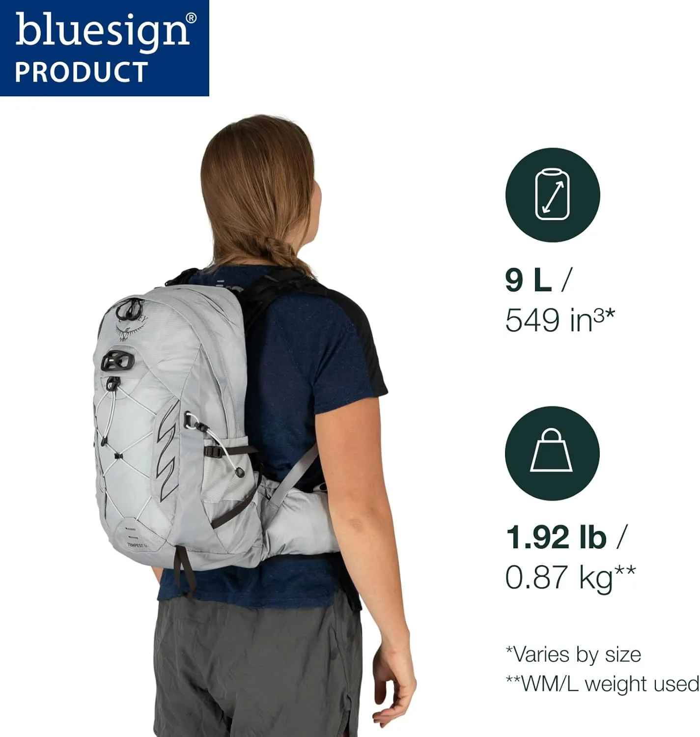 Osprey Tempest 9L Women's Hiking Backpack with Hipbelt, Violac Purple, WXS/S
