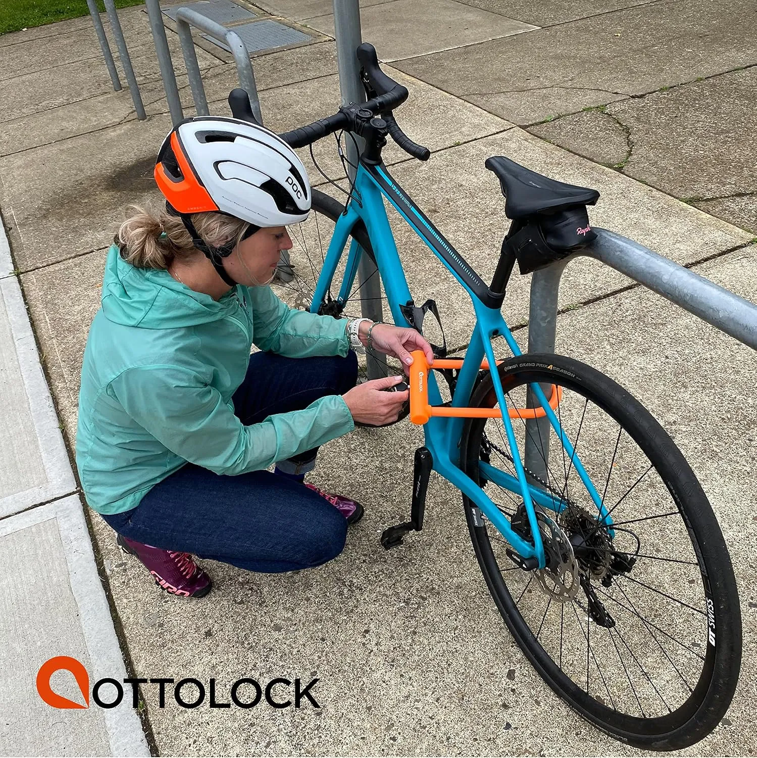 OTTOLOCK Sidekick XL Full-Size U-Lock - Heavy Duty Anti Theft Bicycle U-Lock with Keys, Silicone-Coated, Bike Accessories, Black