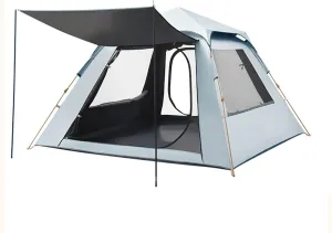 Outdoor AutomaticFully Tent 5-8 Person Beach Quick Open Folding Camping Double Rainproof Camping Shelters One Bedroom,A-3-5people