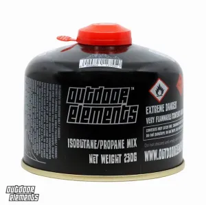 Outdoor Elements 230g Threaded Gas Canister