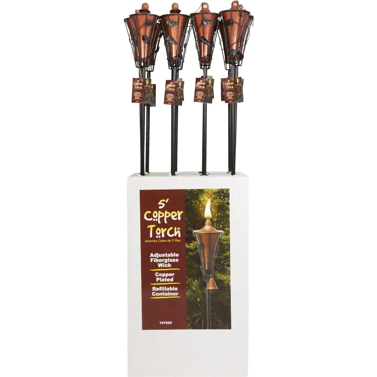 Outdoor Expressions 5 Ft. Copper Patio Torch
