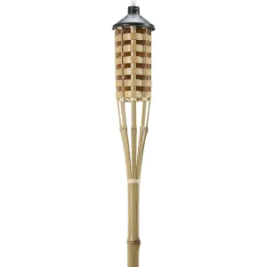 Outdoor Expressions 60 In. Natural Bamboo Patio Torch