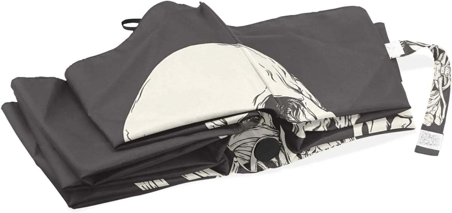 Oyihfvs Auto Open/Close Folding Umbrella, Strong Lightweight Travel Rain Umbrella, Portable Automatic Compact Sun Parasol with UV Protection