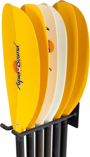 Paddle Storage Wall Rack, Kayak, SUP, Canoe Paddles, Indoor Organizer, Solid Steel Hanging Hooks (Compact)