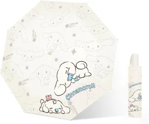 PARTY BUZZ Automatic Windproof Travel Umbrella, Waterproof UV Protection Folding Umbrella, Cartoon Portable Compact Umbrella Easy Auto Open, for Girls and Women