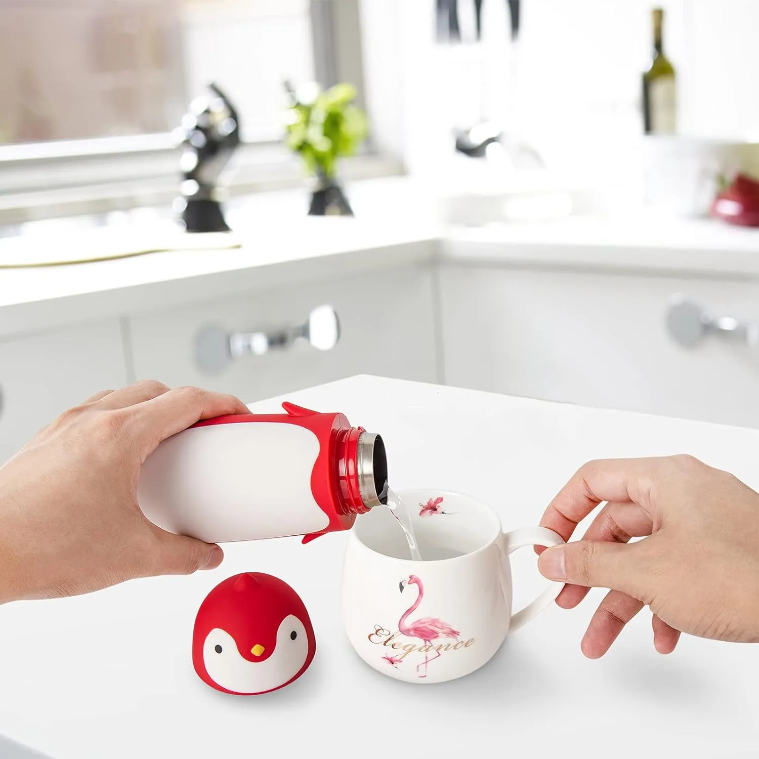 Penguin Stainless Steel Vacuum insulated tumblers Travel Mug Tea Water Bottle Coffee Flask