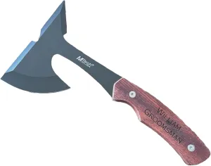 Personalized Engraved Custom Rescue Throwing Camping Hiking Axe Hatchet Rosewood Handle