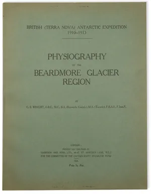 Physiography of the Beardmore Glacier Region.