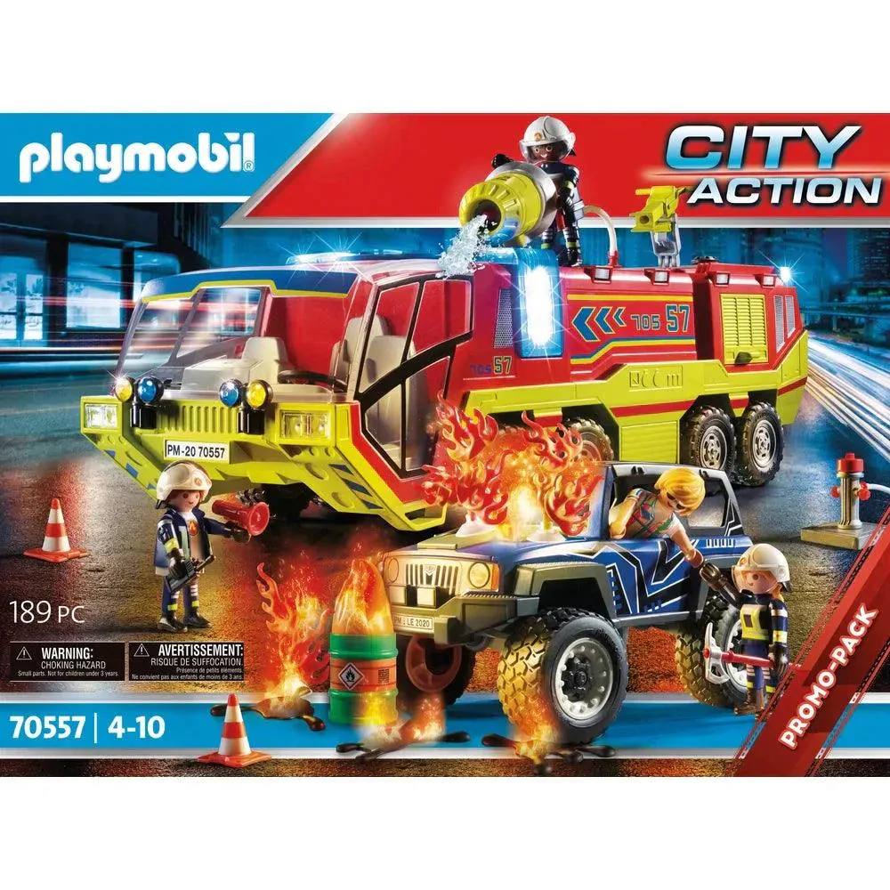 PLAYMOBIL 70557 City Action Fire Engine with Truck