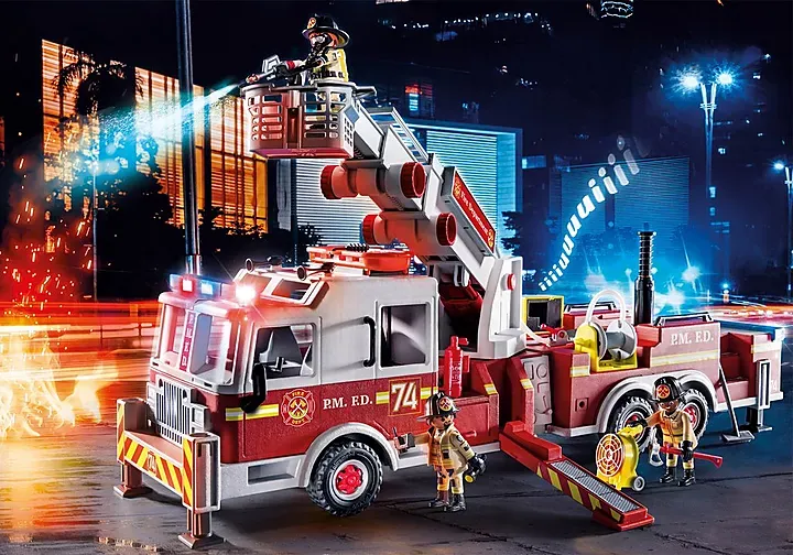 Playmobil 70935 Rescue Vehicles-FireEngine w/Tower Ladder