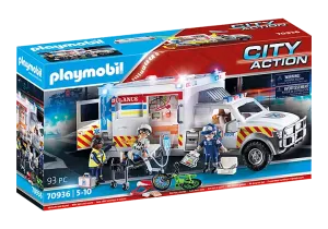 Playmobil 70936 Rescue Vehicles-Ambulance w/Lights&Sound