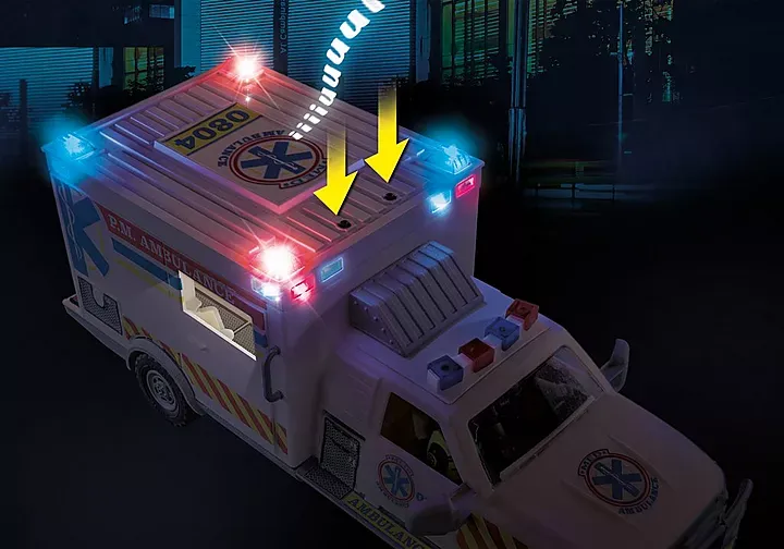 Playmobil 70936 Rescue Vehicles-Ambulance w/Lights&Sound