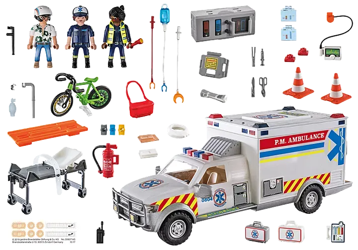 Playmobil 70936 Rescue Vehicles-Ambulance w/Lights&Sound
