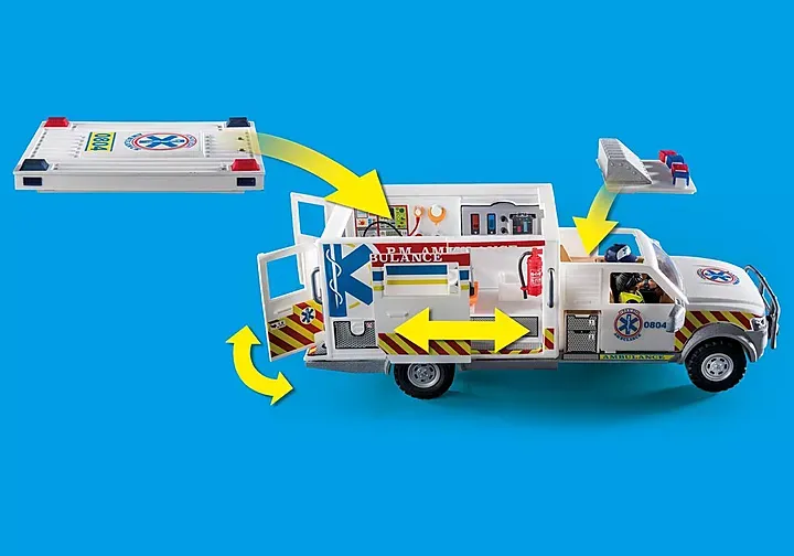 Playmobil 70936 Rescue Vehicles-Ambulance w/Lights&Sound
