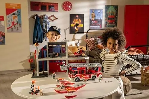 Playmobil Fire Truck with Accessories and 2 Figures