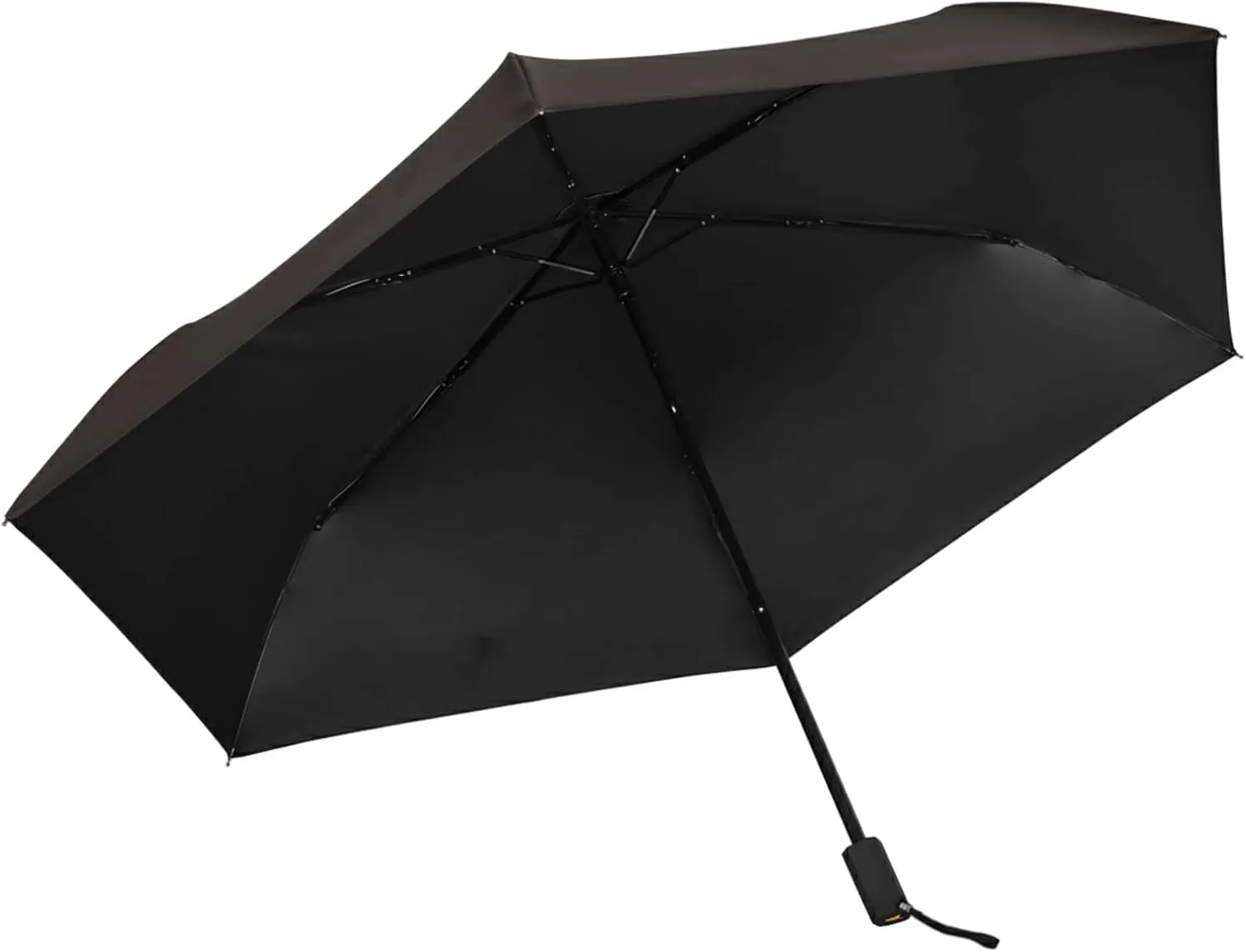 Poeticcity Folding Umbrella, Anti-UV 3 Folds Lightweight Parasol, Compact Windproof Strong Umbrellas for Car Travel Sun & Rain