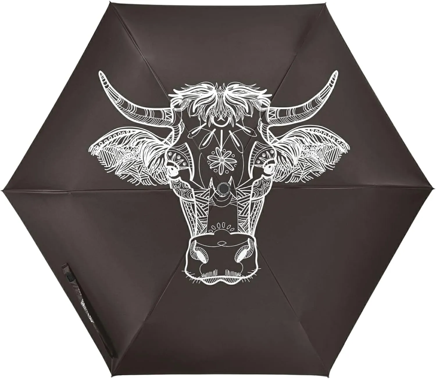 Poeticcity Folding Umbrella, Anti-UV 3 Folds Lightweight Parasol, Compact Windproof Strong Umbrellas for Car Travel Sun & Rain