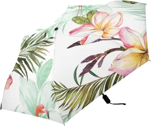 Poeticcity Folding Umbrella, Anti-UV 3 Folds Lightweight Parasol, Compact Windproof Strong Umbrellas for Car Travel Sun & Rain